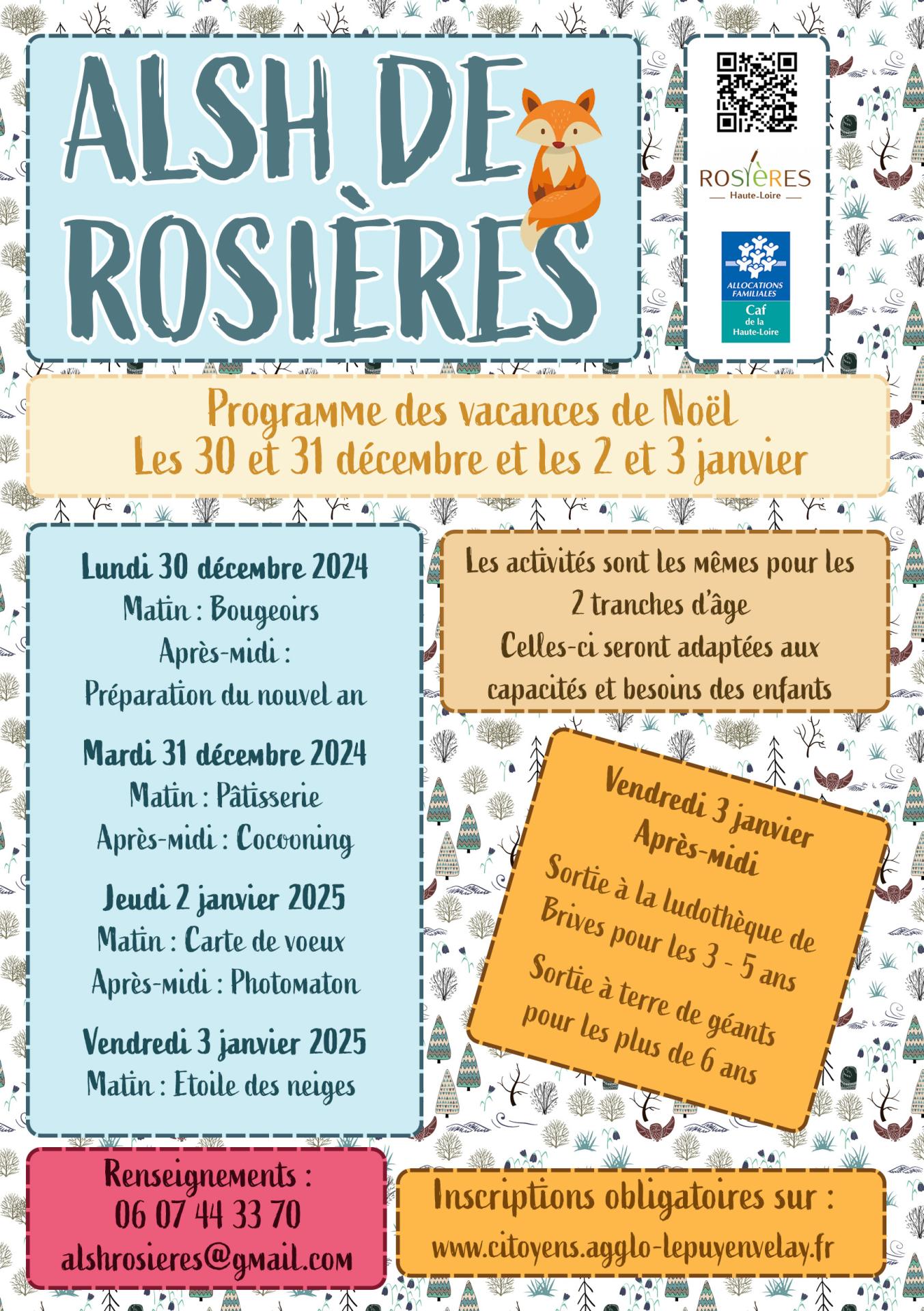 Programme vacances de noel 1