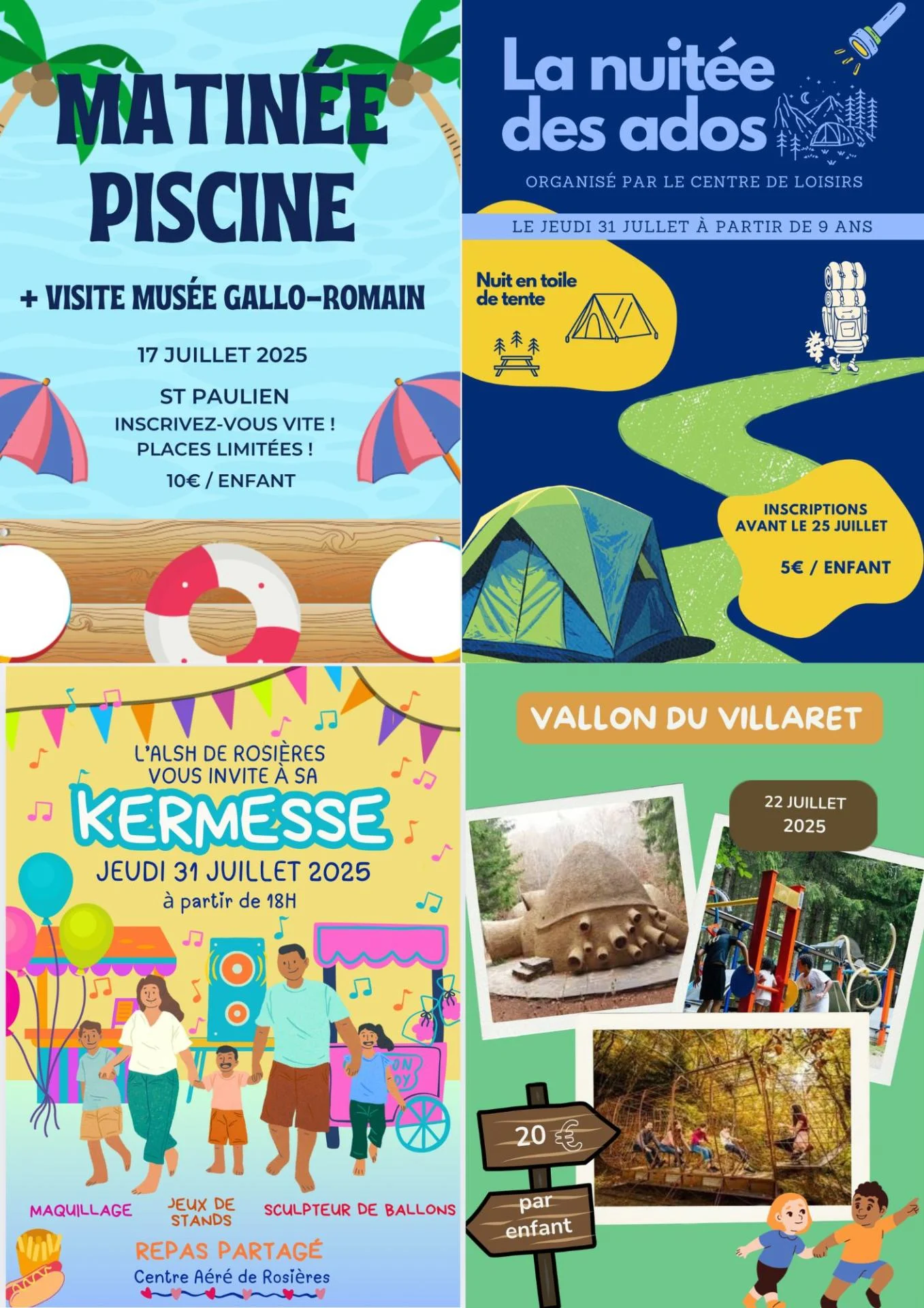 Sorties mail parents